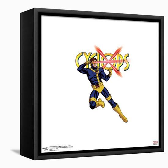 Gallery Pops Marvel X-Men '97 - Cyclops Badge Wall Art-Trends International-Framed Stretched Canvas