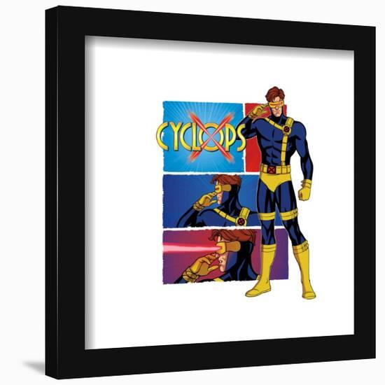 Gallery Pops Marvel X-Men '97 - Cyclops Frame Break Wall Art-Trends International-Framed Gallery Pops