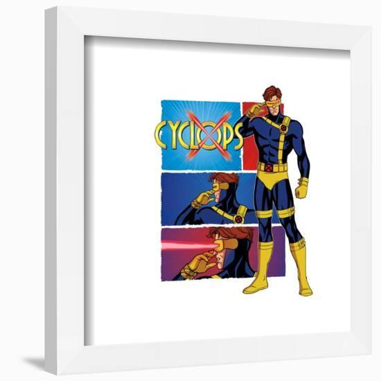 Gallery Pops Marvel X-Men '97 - Cyclops Frame Break Wall Art-Trends International-Framed Gallery Pops