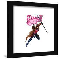 Gallery Pops Marvel X-Men '97 - Gambit Badge Wall Art-Trends International-Framed Gallery Pops