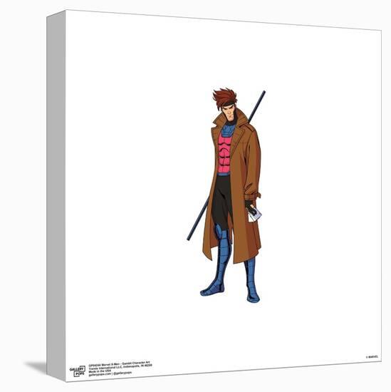 Gallery Pops Marvel X-Men '97 - Gambit Character Art Wall Art-Trends International-Stretched Canvas