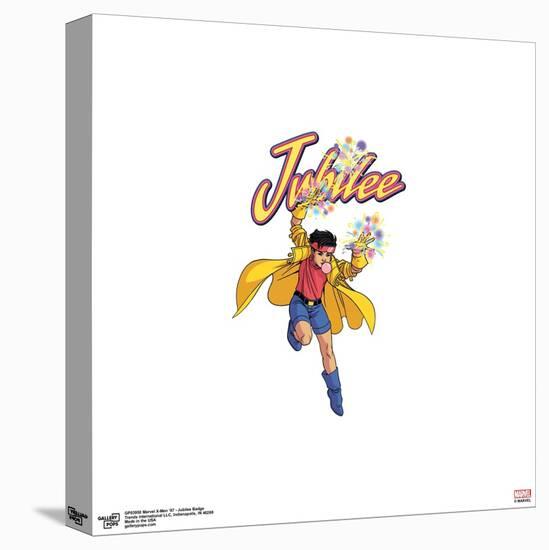 Gallery Pops Marvel X-Men '97 - Jubilee Badge Wall Art-Trends International-Stretched Canvas