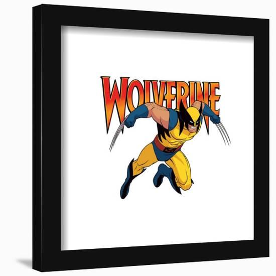 Gallery Pops Marvel X-Men '97 - Wolverine Badge Wall Art-Trends International-Framed Gallery Pops