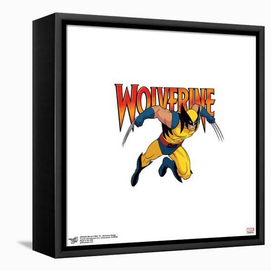 Gallery Pops Marvel X-Men '97 - Wolverine Badge Wall Art-Trends International-Framed Stretched Canvas