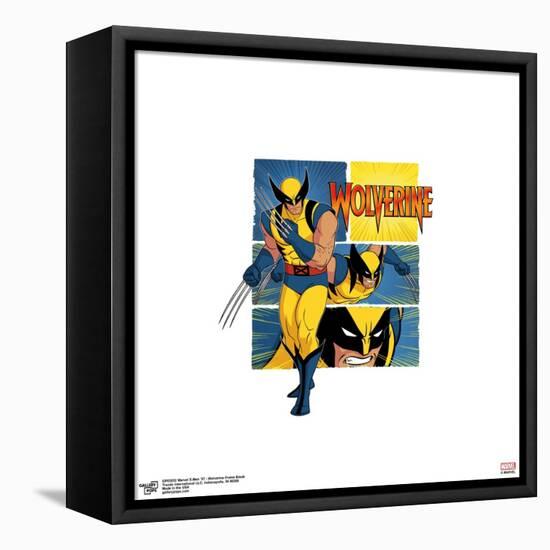 Gallery Pops Marvel X-Men '97 - Wolverine Frame Break Wall Art-Trends International-Framed Stretched Canvas