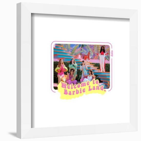 Gallery Pops Mattel Barbie (2023) - Weclome To Barbie Land Wall Art-Trends International-Framed Gallery Pops