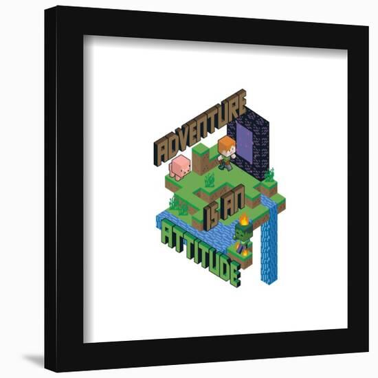 Gallery Pops Minecraft - Adventure Is An Attitude Wall Art-Trends International-Framed Gallery Pops