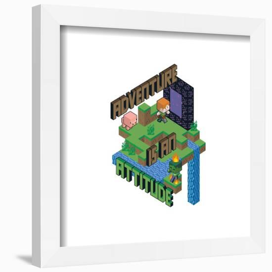 Gallery Pops Minecraft - Adventure Is An Attitude Wall Art-Trends International-Framed Gallery Pops