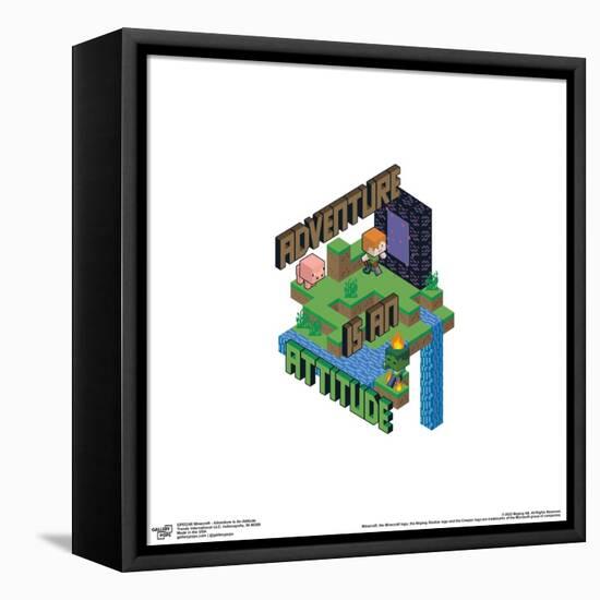 Gallery Pops Minecraft - Adventure Is An Attitude Wall Art-Trends International-Framed Stretched Canvas