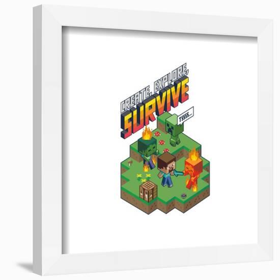 Gallery Pops Minecraft - Create, Explore, Survive Wall Art-Trends International-Framed Gallery Pops