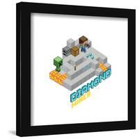 Gallery Pops Minecraft - Diamond Miner Wall Art-Trends International-Framed Gallery Pops