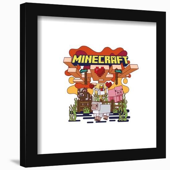 Gallery Pops Minecraft - Funtage Animals Wall Art-Trends International-Framed Gallery Pops