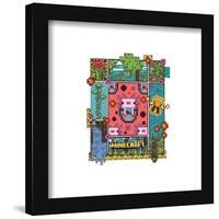 Gallery Pops Minecraft - Funtage Axolotl Wall Art-Trends International-Framed Gallery Pops