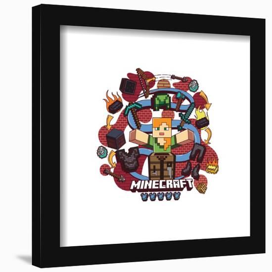 Gallery Pops Minecraft - Funtage Player Alex Wall Art-Trends International-Framed Gallery Pops