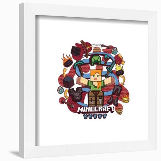 Gallery Pops Minecraft - Funtage Player Alex Wall Art-Trends International-Framed Gallery Pops