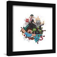 Gallery Pops Minecraft - Funtage Player Steve Wall Art-Trends International-Framed Gallery Pops