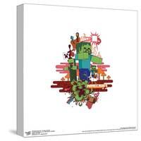 Gallery Pops Minecraft - Funtage Zombies Wall Art-Trends International-Stretched Canvas