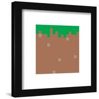 Gallery Pops Minecraft: Iconic Pixels - Blocks - Grass Wall Art-Trends International-Framed Gallery Pops