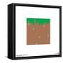 Gallery Pops Minecraft: Iconic Pixels - Blocks - Grass Wall Art-Trends International-Framed Stretched Canvas