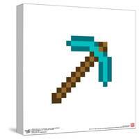 Gallery Pops Minecraft: Iconic Pixels - Items - Diamond Pickaxe Wall Art-Trends International-Stretched Canvas