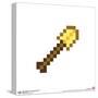 Gallery Pops Minecraft: Iconic Pixels - Items - Gold Shovel Wall Art-Trends International-Stretched Canvas