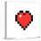 Gallery Pops Minecraft: Iconic Pixels - Items - Heart Wall Art-Trends International-Stretched Canvas