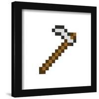 Gallery Pops Minecraft: Iconic Pixels - Items - Iron Hoe Wall Art-Trends International-Framed Gallery Pops