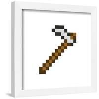 Gallery Pops Minecraft: Iconic Pixels - Items - Iron Hoe Wall Art-Trends International-Framed Gallery Pops