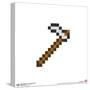 Gallery Pops Minecraft: Iconic Pixels - Items - Iron Hoe Wall Art-Trends International-Stretched Canvas