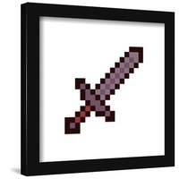 Gallery Pops Minecraft: Iconic Pixels - Items - Iron Sword Wall Art-Trends International-Framed Gallery Pops