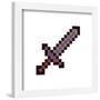 Gallery Pops Minecraft: Iconic Pixels - Items - Iron Sword Wall Art-Trends International-Framed Gallery Pops