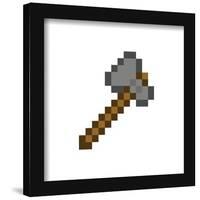Gallery Pops Minecraft: Iconic Pixels - Items - Stone Axe Wall Art-Trends International-Framed Gallery Pops