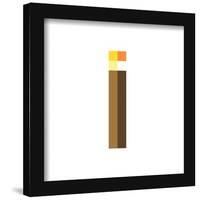 Gallery Pops Minecraft: Iconic Pixels - Items - Torch Wall Art-Trends International-Framed Gallery Pops