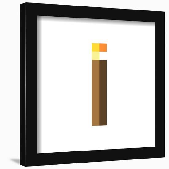 Gallery Pops Minecraft: Iconic Pixels - Items - Torch Wall Art-Trends International-Framed Gallery Pops