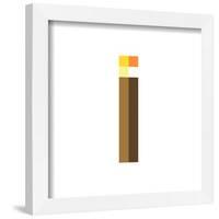 Gallery Pops Minecraft: Iconic Pixels - Items - Torch Wall Art-Trends International-Framed Gallery Pops