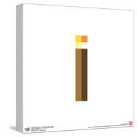 Gallery Pops Minecraft: Iconic Pixels - Items - Torch Wall Art-Trends International-Stretched Canvas