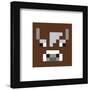 Gallery Pops Minecraft: Iconic Pixels - Mobs - Cow Wall Art-Trends International-Framed Gallery Pops
