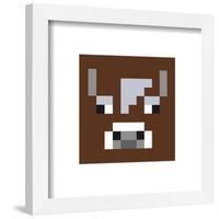 Gallery Pops Minecraft: Iconic Pixels - Mobs - Cow Wall Art-Trends International-Framed Gallery Pops