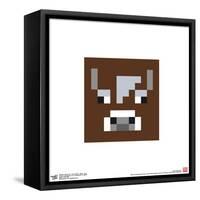 Gallery Pops Minecraft: Iconic Pixels - Mobs - Cow Wall Art-Trends International-Framed Stretched Canvas