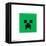 Gallery Pops Minecraft: Iconic Pixels - Mobs - Creeper Wall Art-Trends International-Framed Stretched Canvas