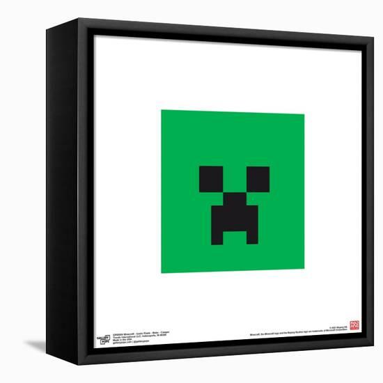 Gallery Pops Minecraft: Iconic Pixels - Mobs - Creeper Wall Art-Trends International-Framed Stretched Canvas