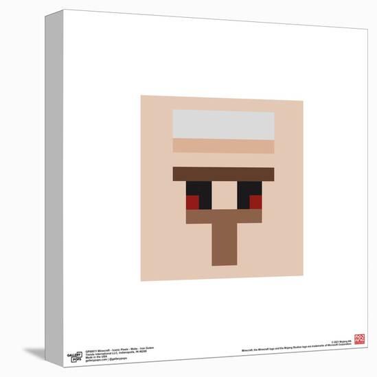 Gallery Pops Minecraft: Iconic Pixels - Mobs - Iron Golem Wall Art-Trends International-Stretched Canvas