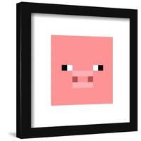 Gallery Pops Minecraft: Iconic Pixels - Mobs - Pig Wall Art-Trends International-Framed Gallery Pops