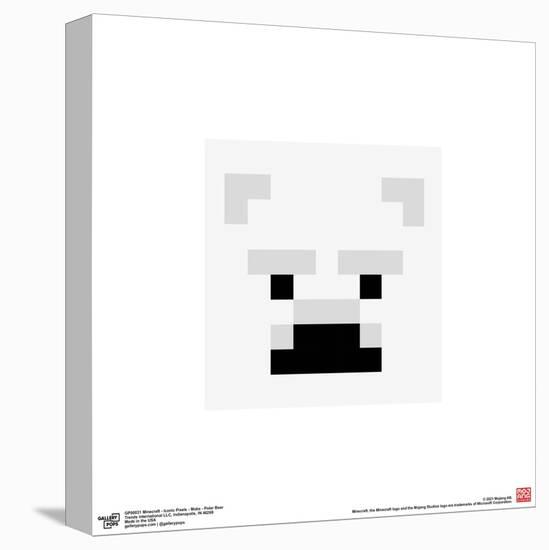 Gallery Pops Minecraft: Iconic Pixels - Mobs - Polar Bear Wall Art-Trends International-Stretched Canvas