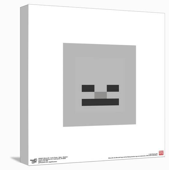 Gallery Pops Minecraft: Iconic Pixels - Mobs - Skeleton Wall Art-Trends International-Stretched Canvas