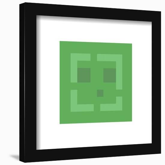 Gallery Pops Minecraft: Iconic Pixels - Mobs - Slime Wall Art-Trends International-Framed Gallery Pops