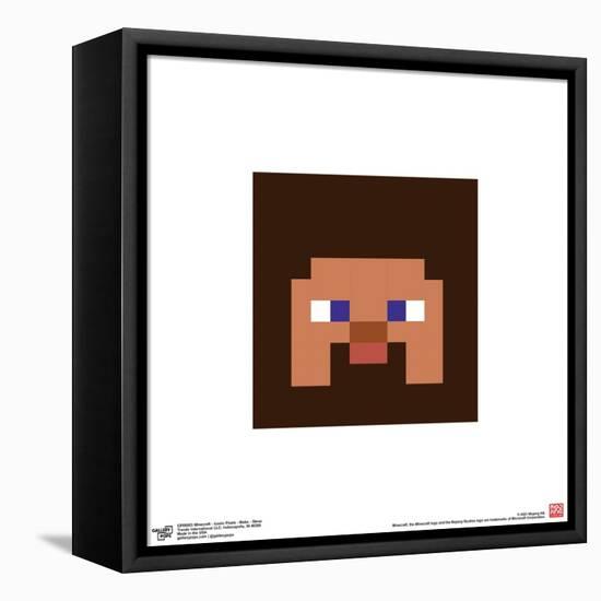 Gallery Pops Minecraft: Iconic Pixels - Mobs - Steve Wall Art-Trends International-Framed Stretched Canvas