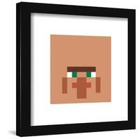 Gallery Pops Minecraft: Iconic Pixels - Mobs - Villager Wall Art-Trends International-Framed Gallery Pops