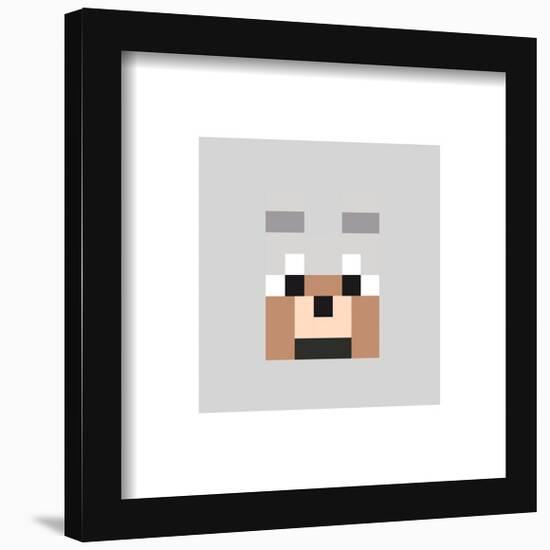 Gallery Pops Minecraft: Iconic Pixels - Mobs - Wolf Wall Art-Trends International-Framed Gallery Pops