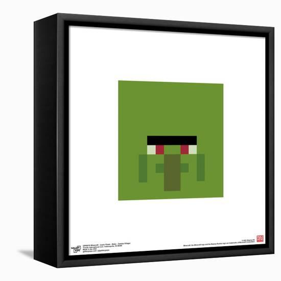 Gallery Pops Minecraft: Iconic Pixels - Mobs - Zombie Villager Wall Art-Trends International-Framed Stretched Canvas